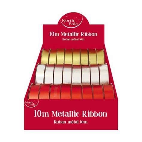 10M EMBOSSED MET RIBBON 96S