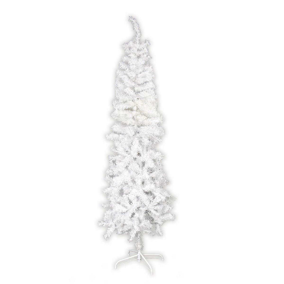 6ft White Slim Line Christmas Tree-W/BOX C/LBL
