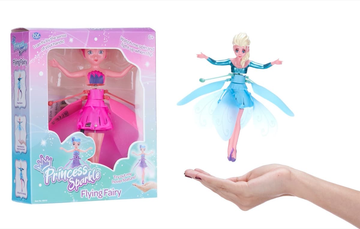 19CM Flying Fairy 2 Asst Princess Sparkle