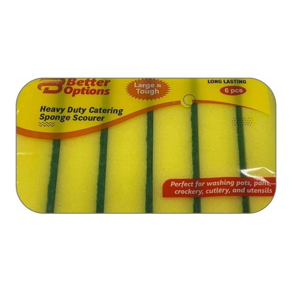 Better Options 6pc Heavy Duty Catering Sponge Pk20