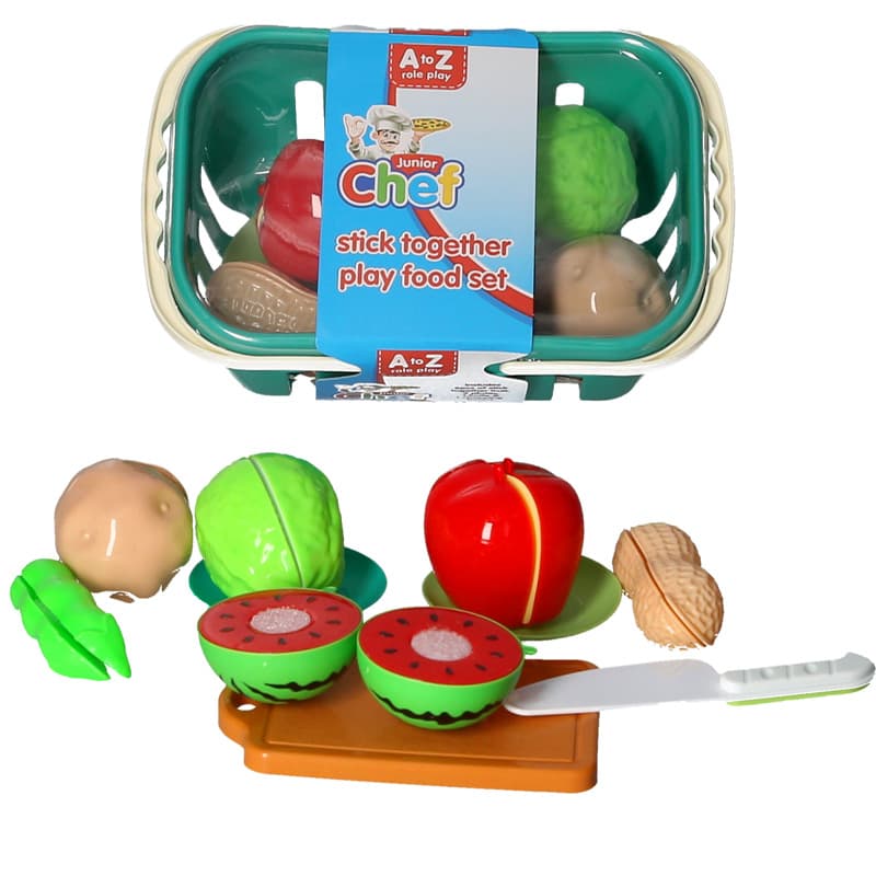 STICK TOGETHER PLAYFOOD IN A BASKET