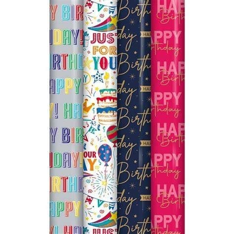 3m happy birthday giftwrap 49s