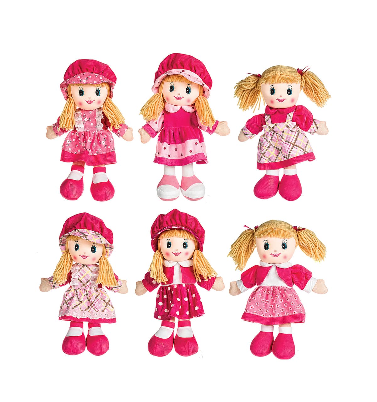 Whl 12"/30cm Ragdolls 6 asst