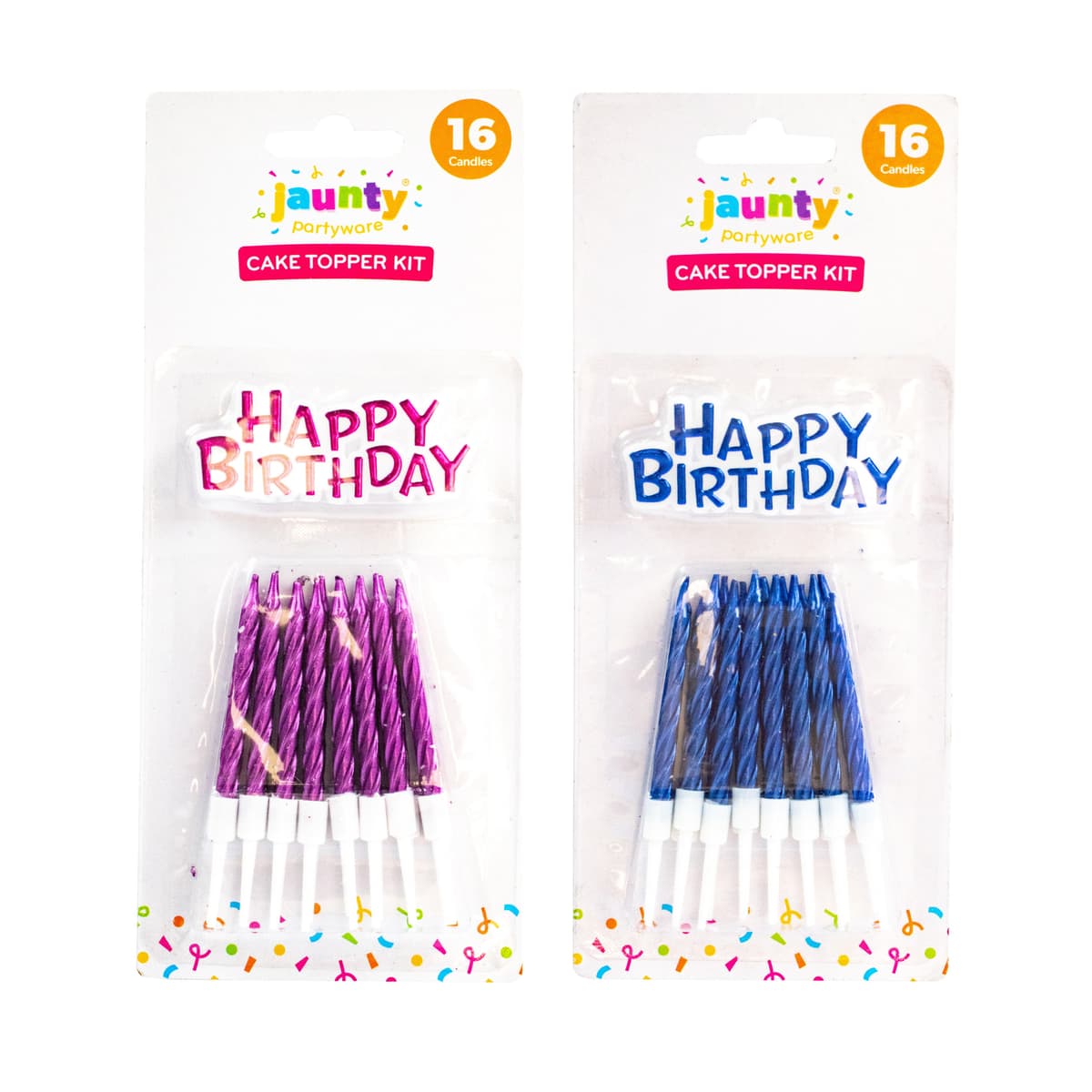OTL metallic birthday candles
