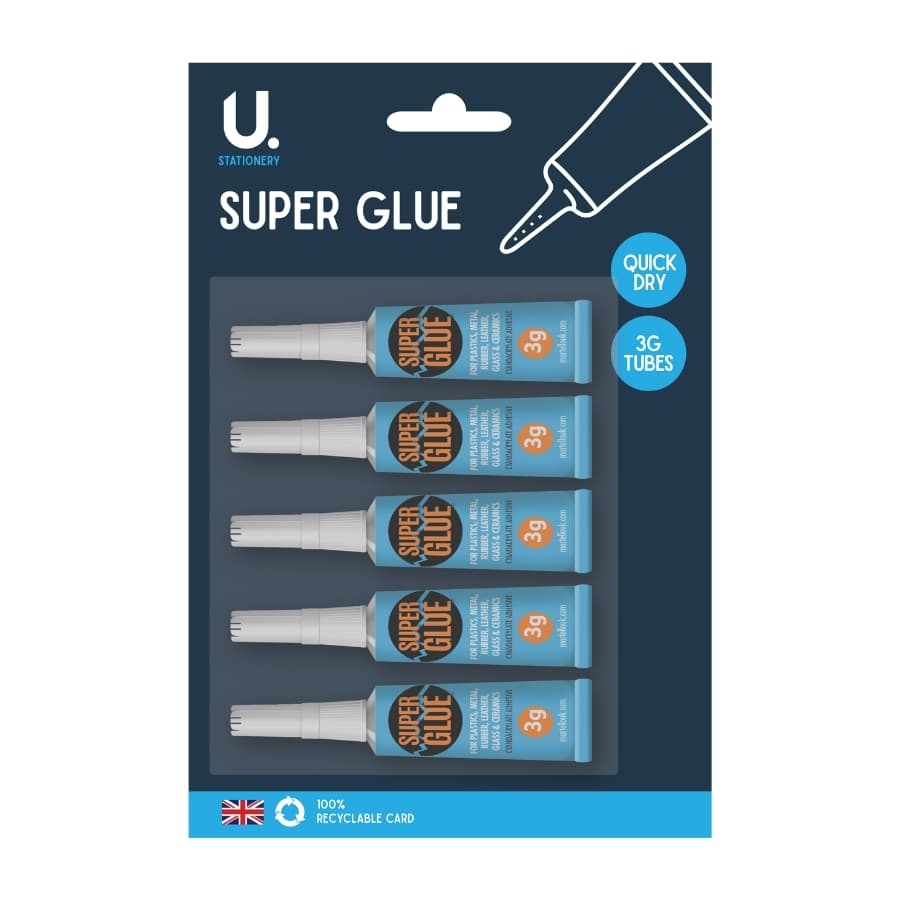Super Glue 3g, 5pk