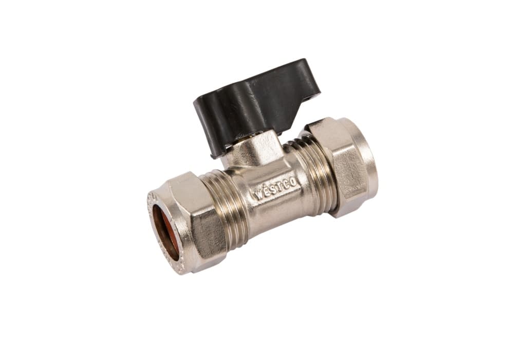 Securplumb Handled Chrome Iso Valve 15mm