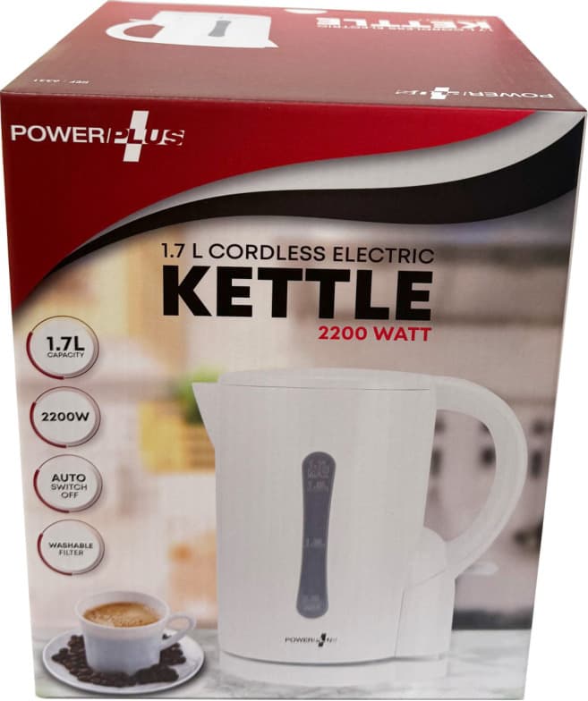 Powerplus Cordless Kettle 1.7ltr White