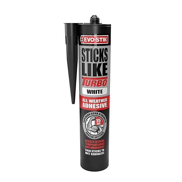 EVO-STIK STICKS LIKE TURBO MS POLYMER ADHESIVE white 290ml