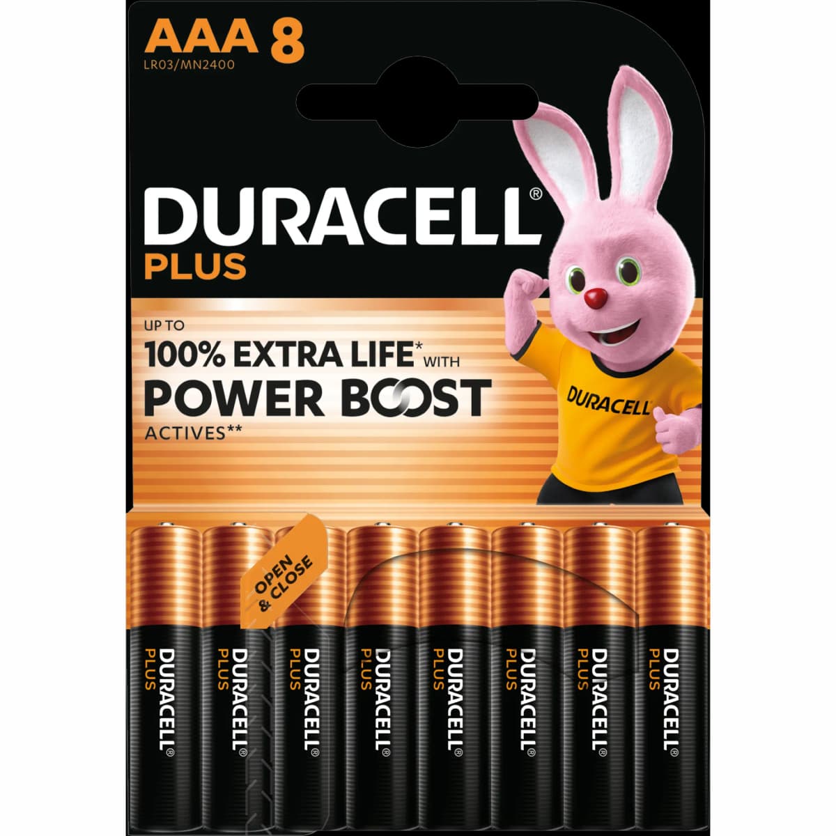 Duracell Power Boost 100% AAA 8PK