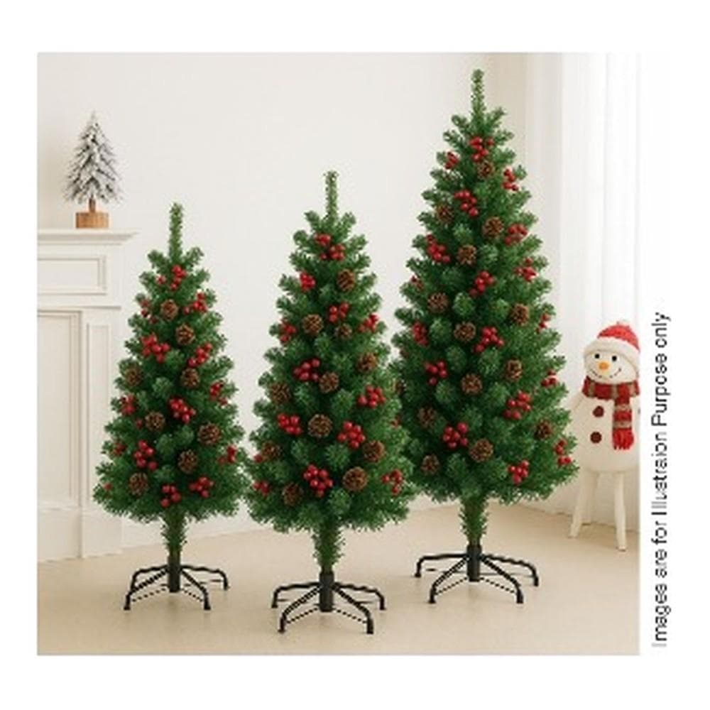 Christmas 180cm 800T Full Pointed +Red Fruit Pine Tree