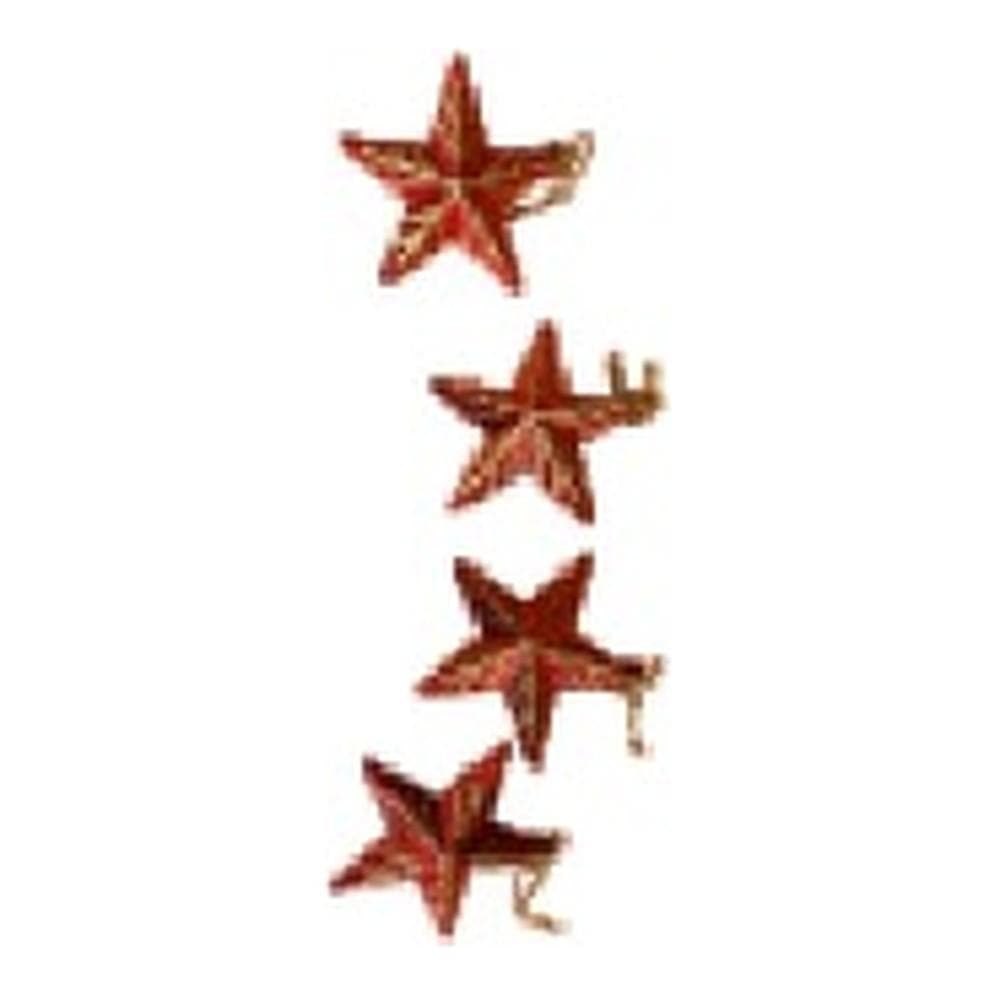 Christmas 8cm Star 4Pcs/Set