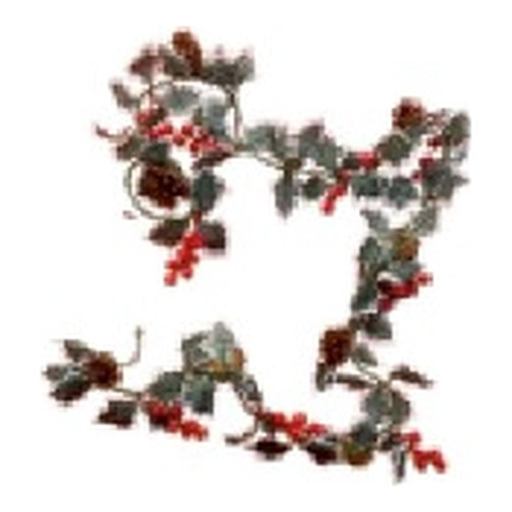 Christmas Holly Red Berries Garland 3mt
