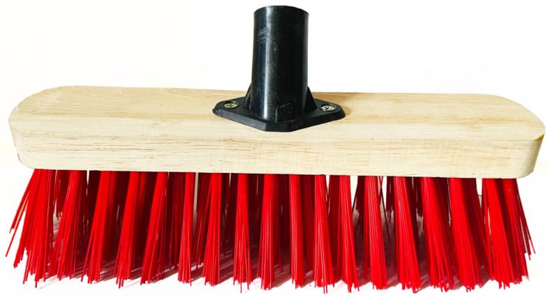 16 inch Broom Head Pet Stiff Red