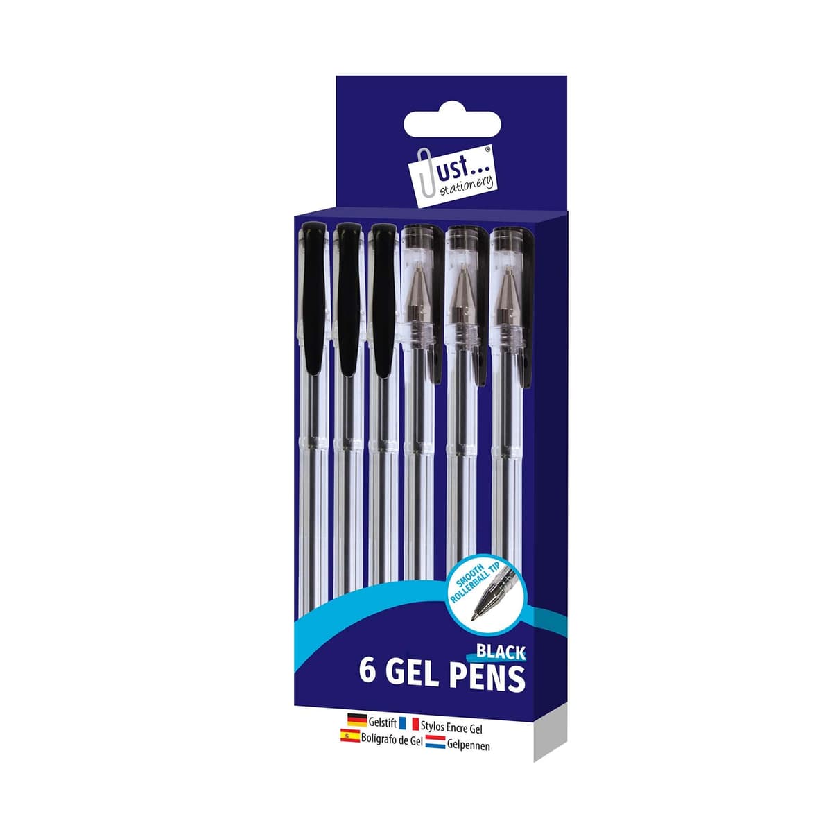 Tallon 6 Black Gel Pens
