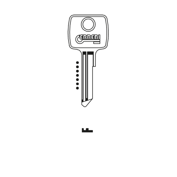Errebi Cylinder Key Blankorion LF21 Silca LF11 to Suit L&F Cabinet keyboardc1