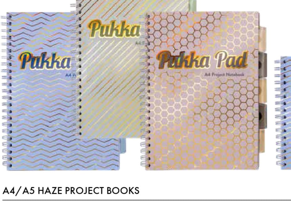 Pukka Haze A4 Project Book Assorted