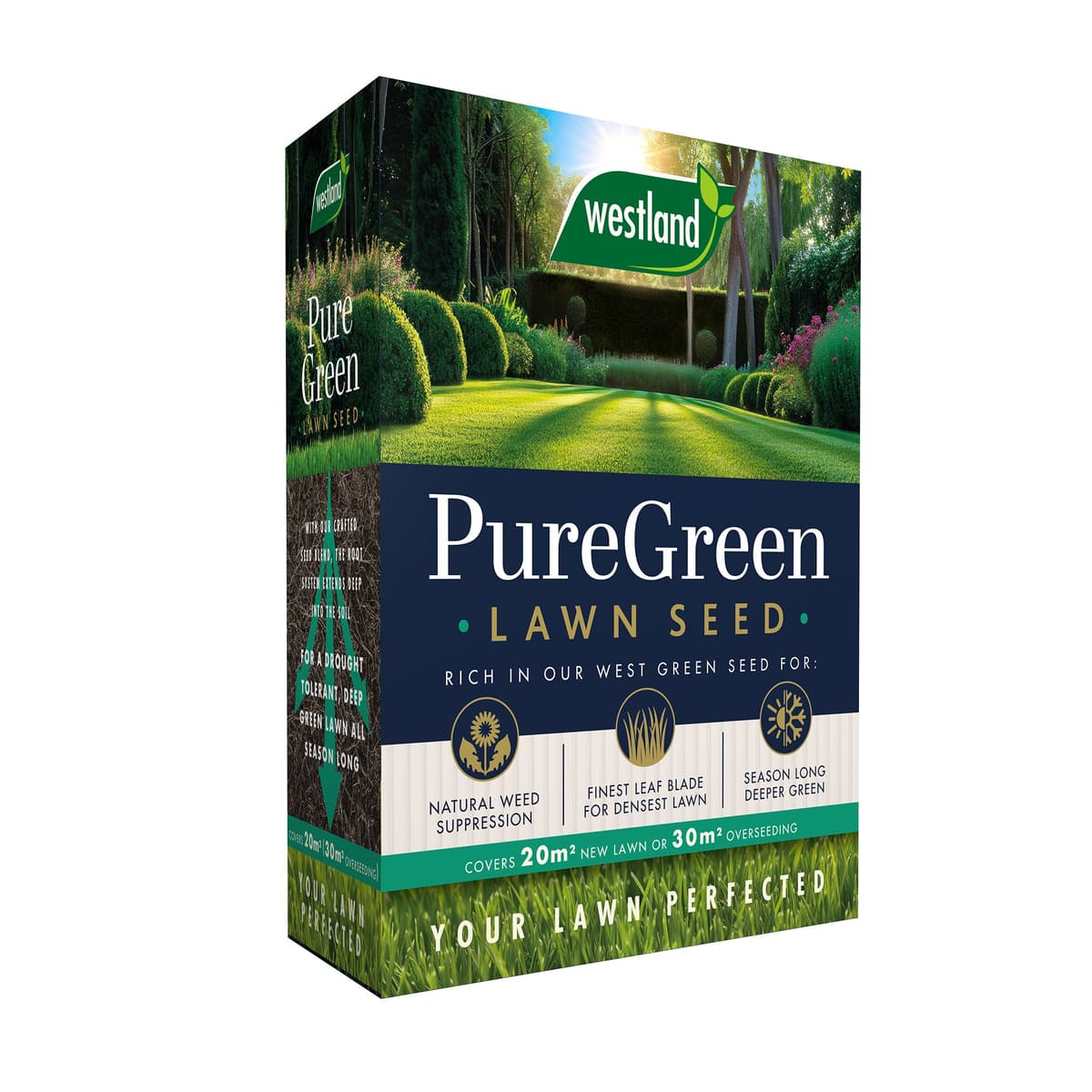Pure Green Lawn Seed 20m2 Box