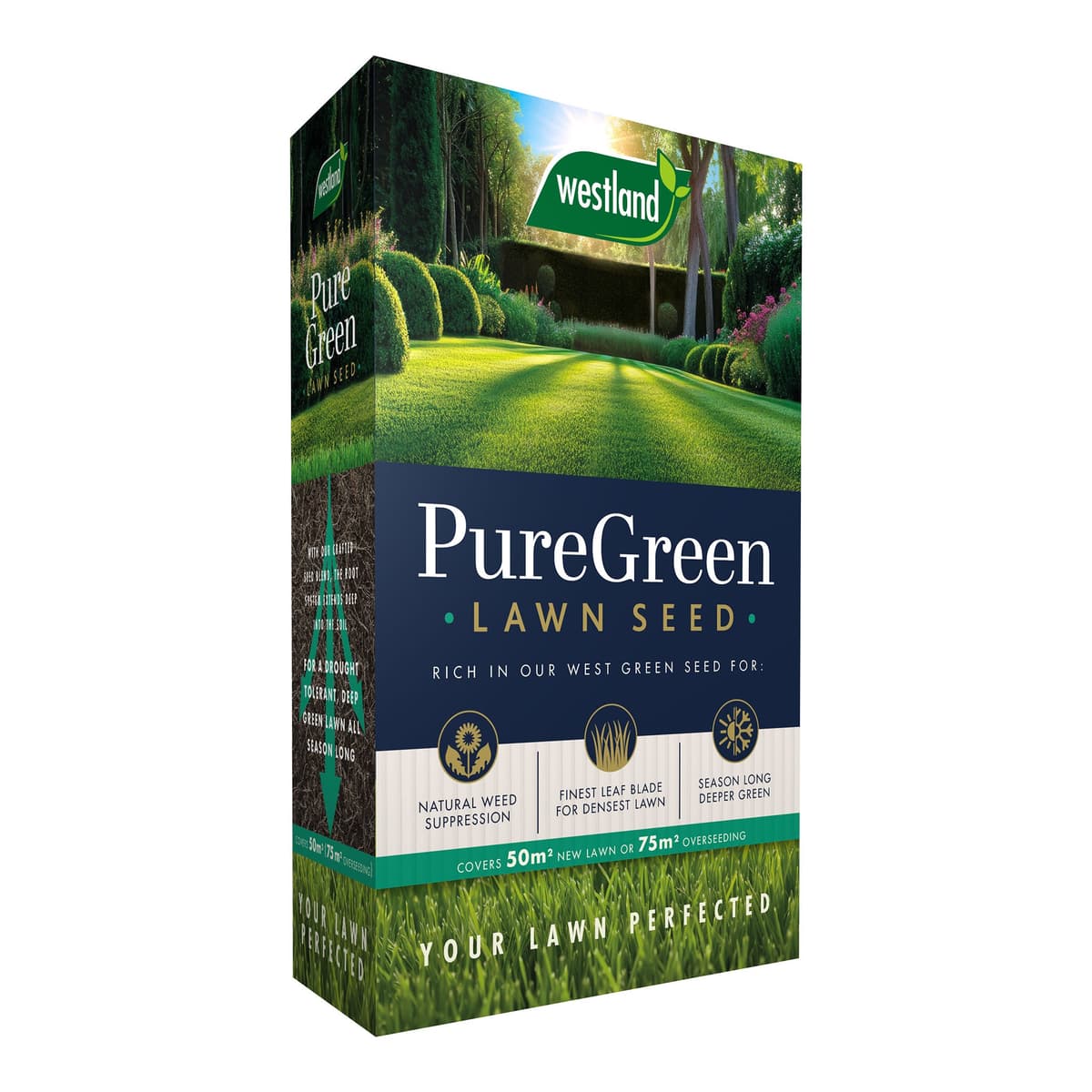 Pure Green Lawn Seed 50m2 Box