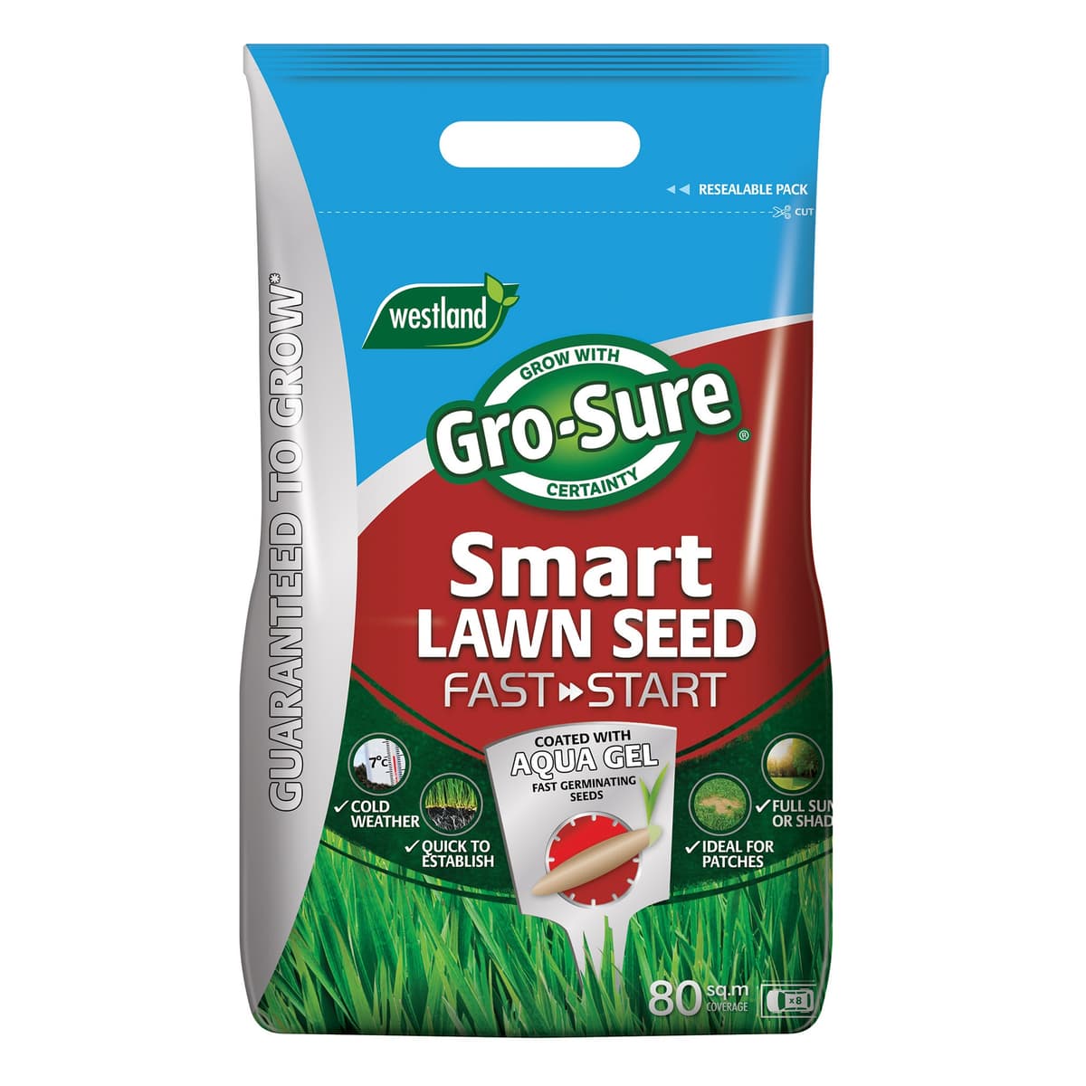 Gro-Sure Smart Lawn Seed Fast Start 80m2 Bag