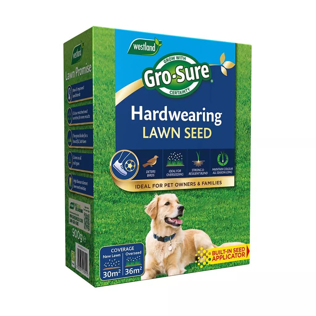 Gro-Sure Hard Wearing Lawn Seed 30m2 Box