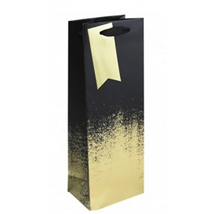 Black Gold Distressed Bottle Bag