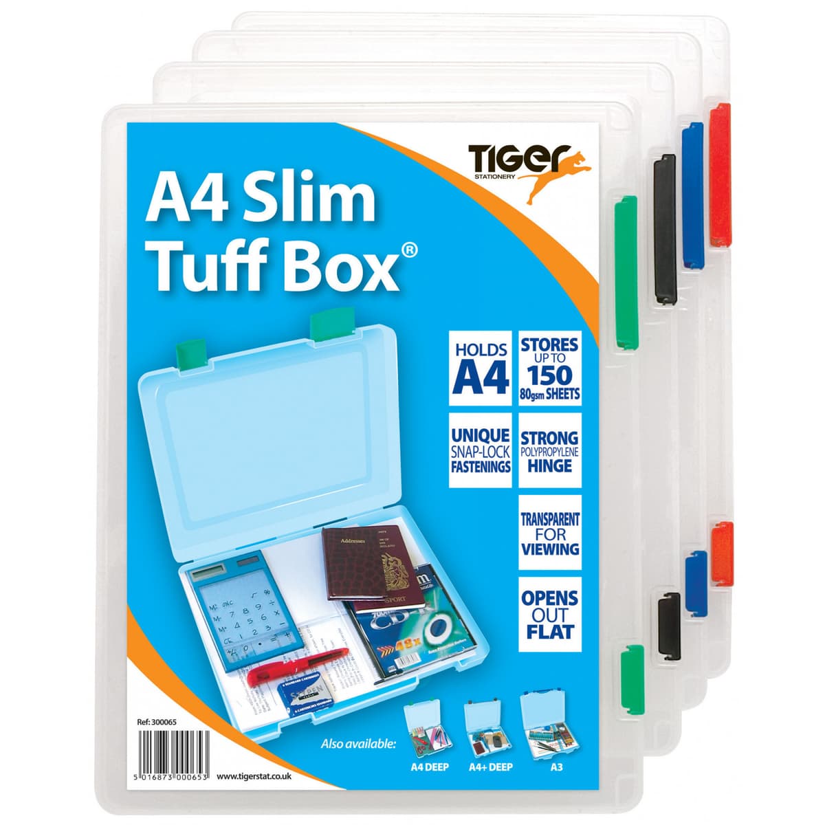 Tiger A4 Slim Tuff Box (307x230x20mm)