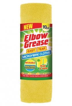 Elbow Grease Microfibre Easy Tear Cloth Yellow10Pk