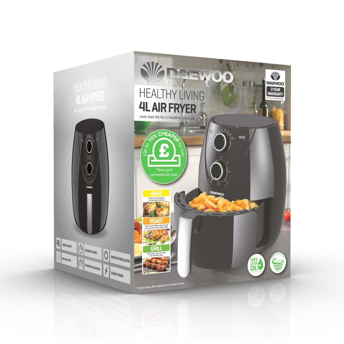 Daewoo 4L Single Pot Air Fryer