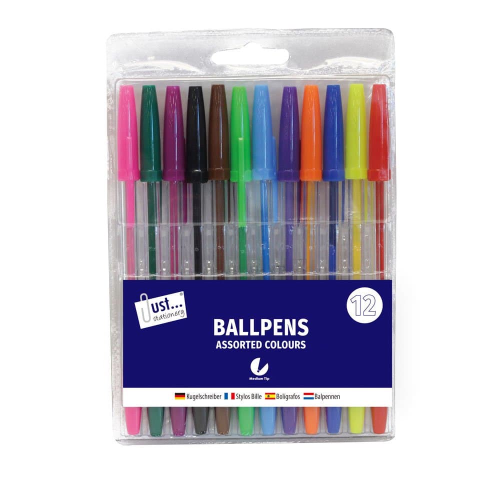 Tallon 12 Multicoloured Ballpoint Pens