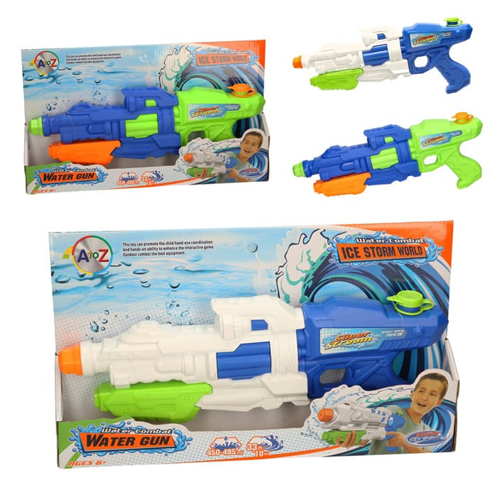 Pump Action Water Gun 39cm (2 asstd)