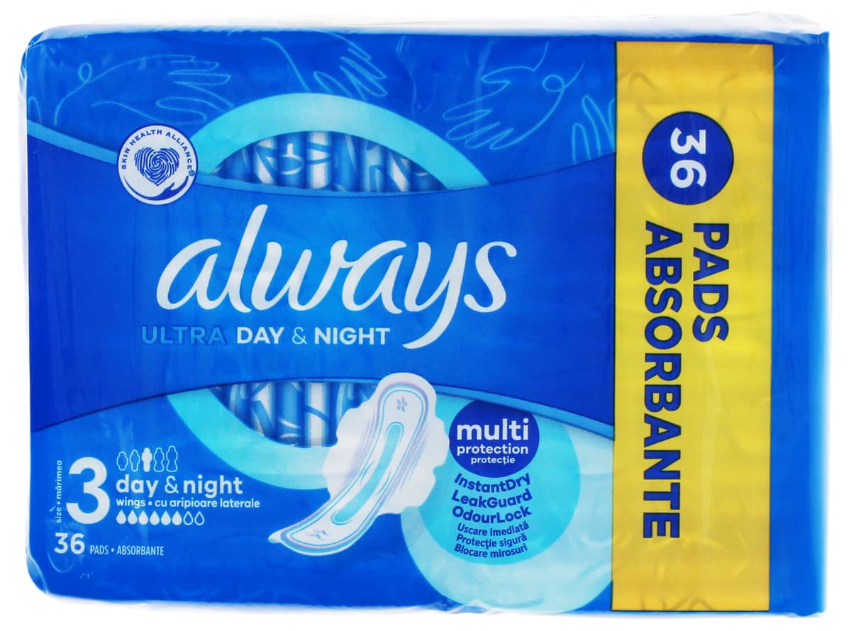 ALWAYS ULTRA DAY & NIGHT WITH
WINGS 36'S