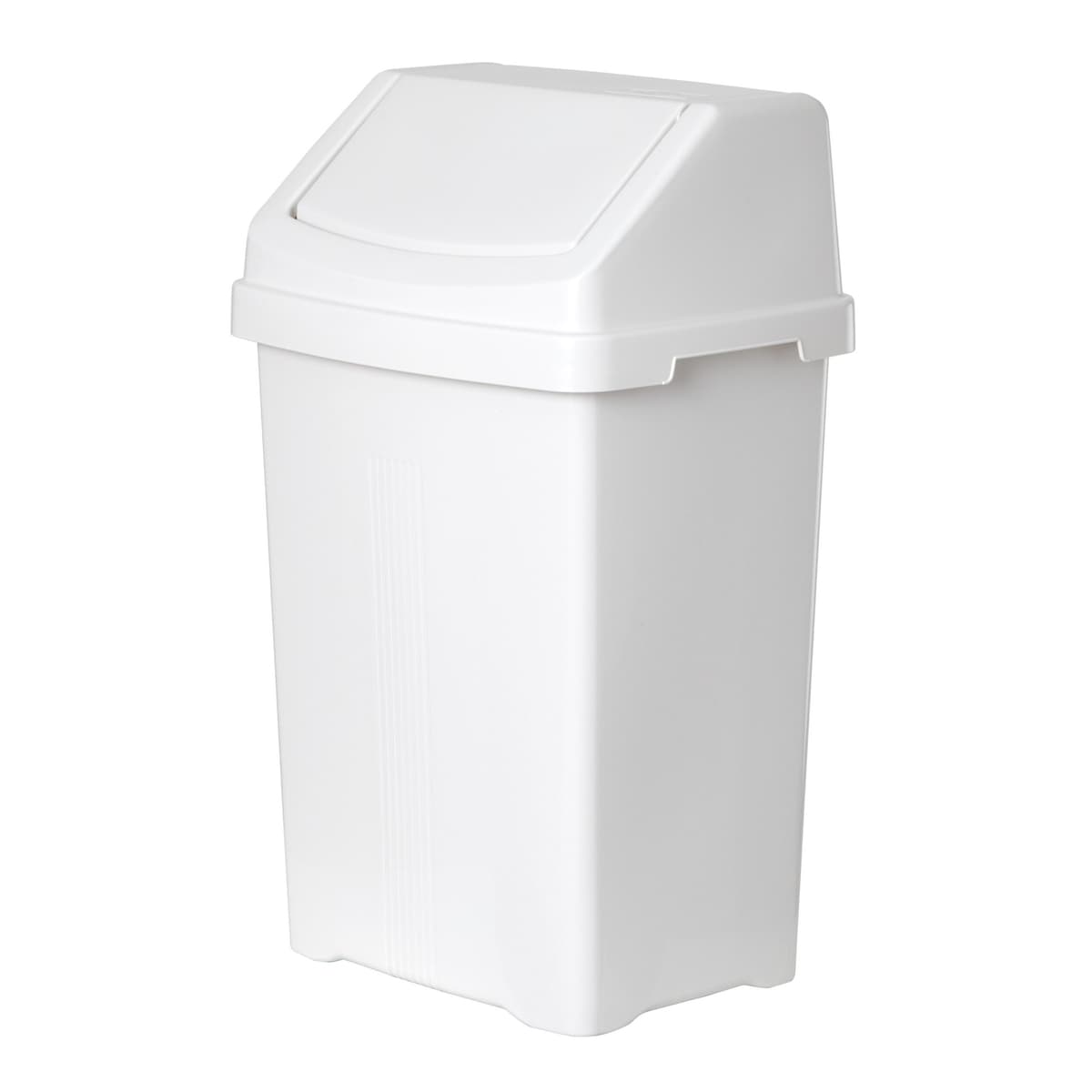 WHAM Casa 15l Swing Bin Snow White