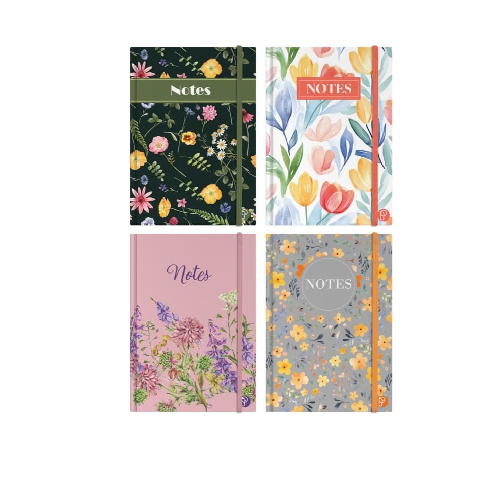 A6 Floral Notebooks Asst.
