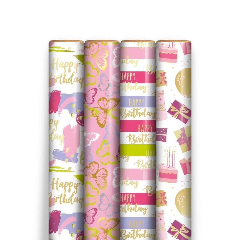1.5M FEMALE METALLIC GIFTWRAP
36 Rolls