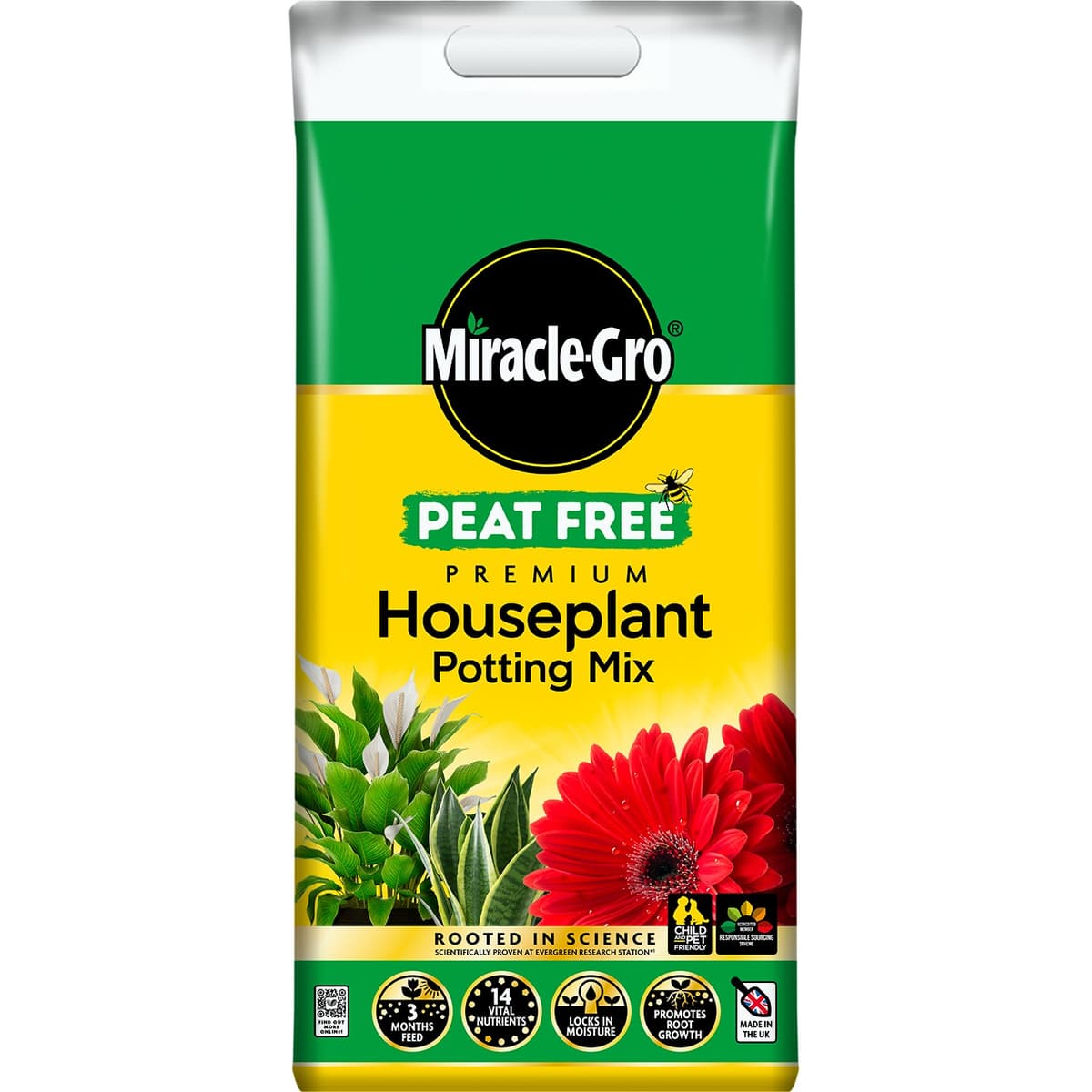 Evergreen Miracle-gro House Potting Peat Free 20l
