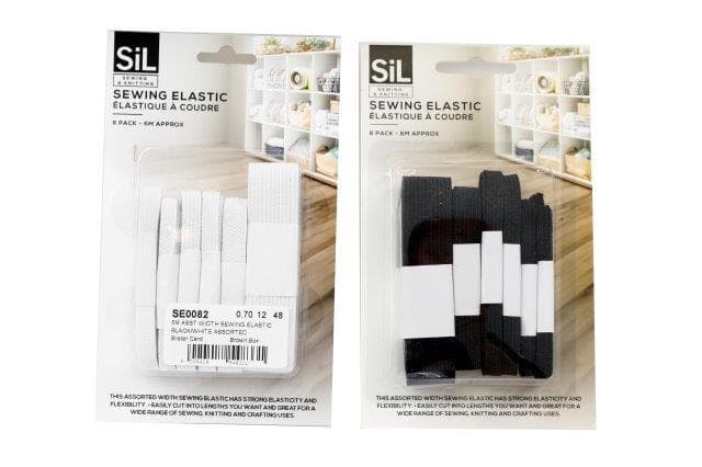 SIL 6M Asst Width Sewing Elastic