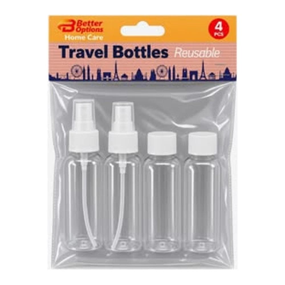 Better Options 4Pcs Travel Bottles