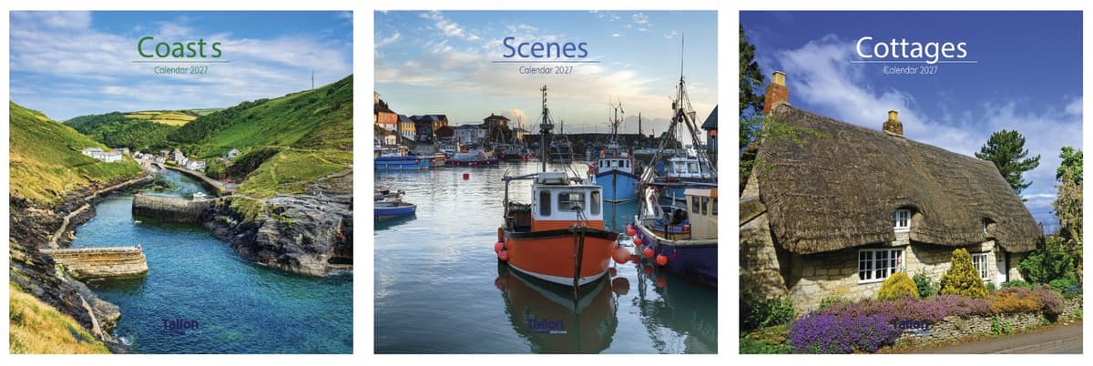 Tallon Calendar Sq Coasts, Cottages & Scenes