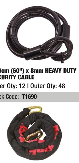 10mm X 120cm Square Link Nylon