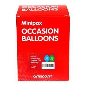 Happy 21st B'Day Minipax Balloon