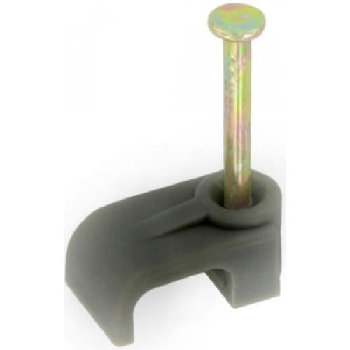 Fastpak Cable Clips Flat 6.0mm Grey (1413)