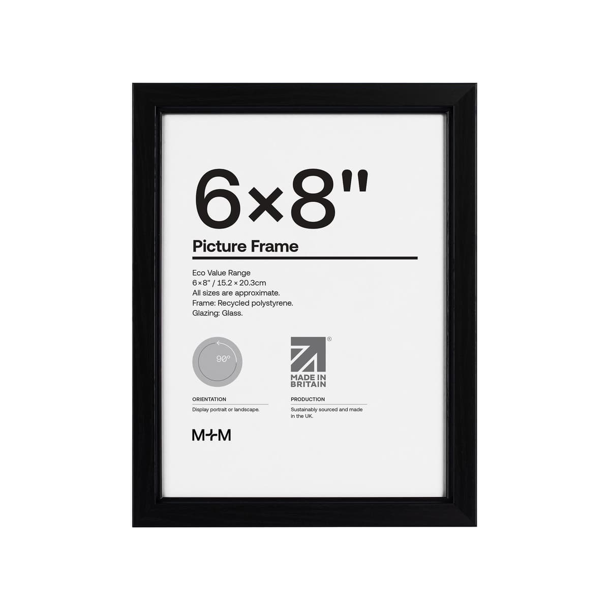 Frame 10 X 8" 91 Blk S First