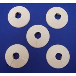 Pipe Collars 15mm White 5pcs