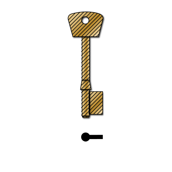 177b Rst Brass Chubb Blk Pk10