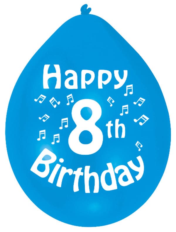 Happy 8th B'Day Minipax Baloon