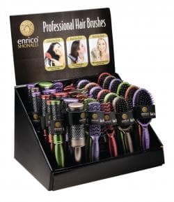 151 Enrico Shonalli Hair Brush 6 Styles/6 Colours (es1048)