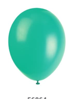 50 12"HEMLOCKK GREEN CRYSTAL PREMIUM BALLOONS