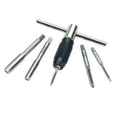 Draper 6pc Metric Taper Tap & Holder Set