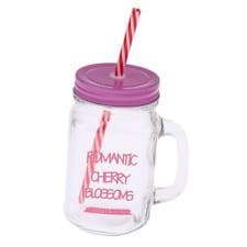 Jam Jar Drink Glass He's Cute