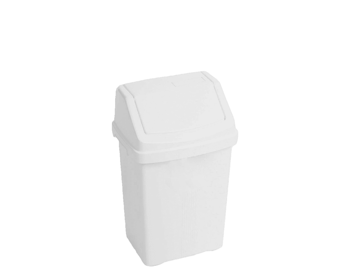 WHAM Casa 8l Swing Bin Ice White